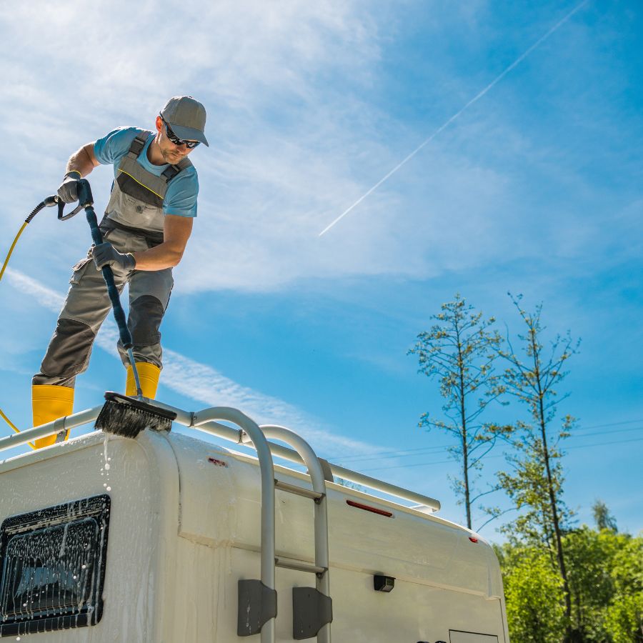 Cleaning an RV